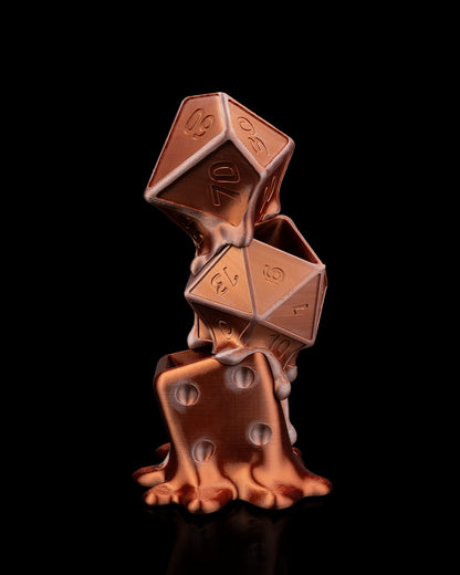 Melted Dice Planter – A Surreal Roll of Fate