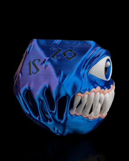 Mimic D20 Planter – 3D Printed Dice Monster Pot