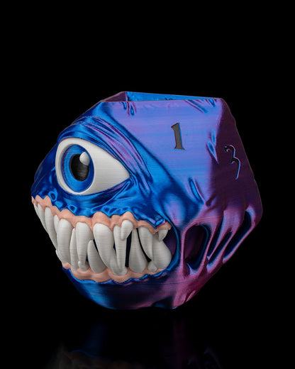 Mimic D20 Planter – 3D Printed Dice Monster Pot