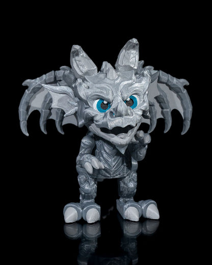 Customizable 3D Printed Baby Dragon Figurine - Mountain Keeper Guardian Statue
