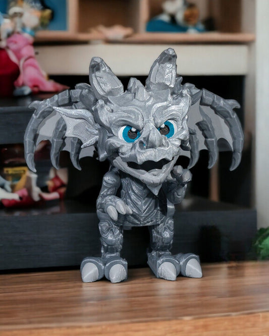 Customizable 3D Printed Baby Dragon Figurine - Mountain Keeper Guardian Statue