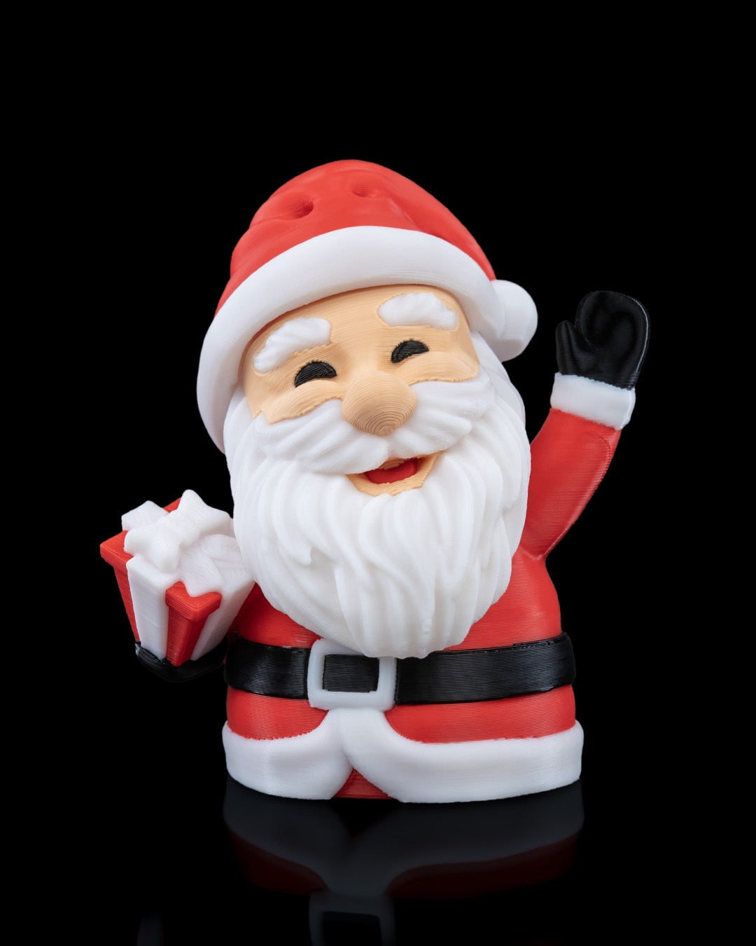 Mr. Claus, The Collapsible Santa Ornament - Festive Christmas Decor