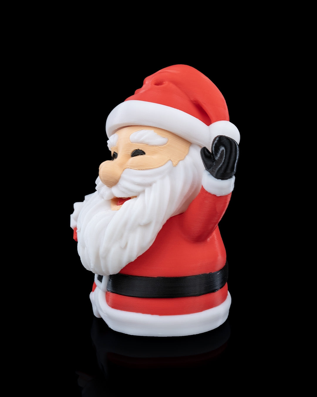 Mr. Claus, The Collapsible Santa Ornament - Festive Christmas Decor