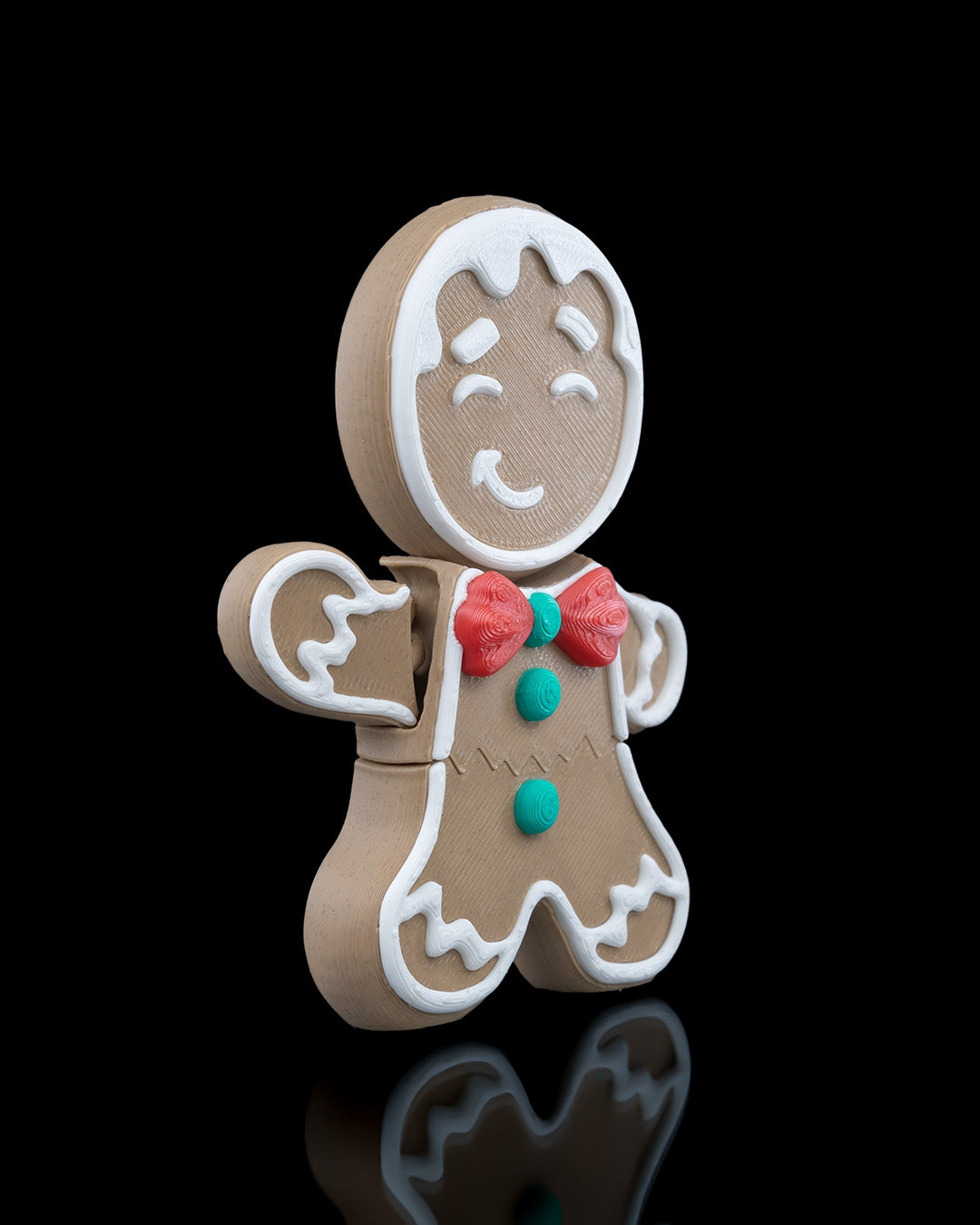 Mr. Crumbles, The Poseable Gingerbread Man Ornament - Fun Christmas Decoration