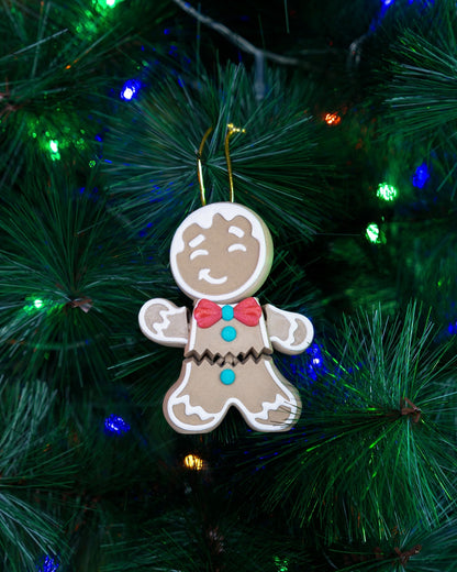 Mr. Crumbles, The Poseable Gingerbread Man Ornament - Fun Christmas Decoration