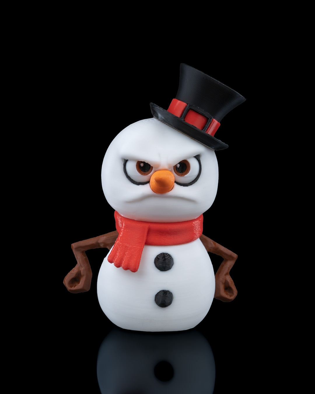 Mr. Frosty, The Grumpy Snowman Ornament - Funny Christmas Decor