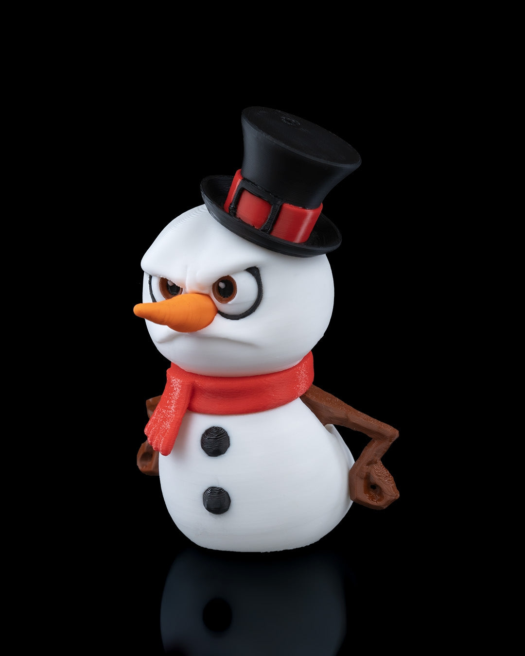 Mr. Frosty, The Grumpy Snowman Ornament - Funny Christmas Decor