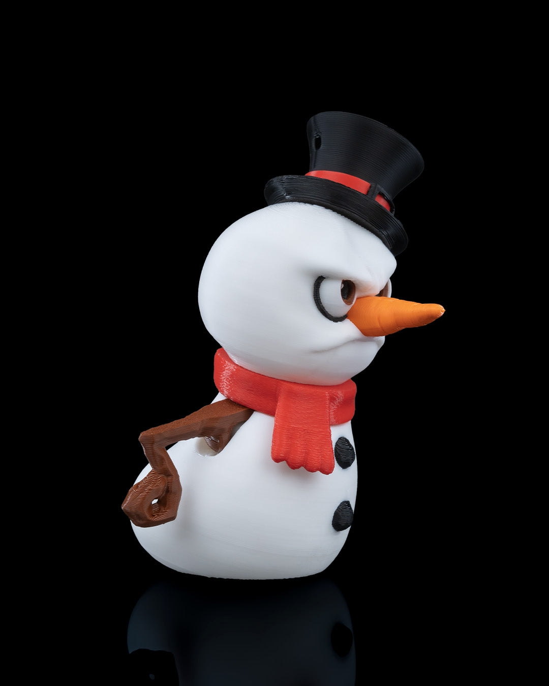 Mr. Frosty, The Grumpy Snowman Ornament - Funny Christmas Decor