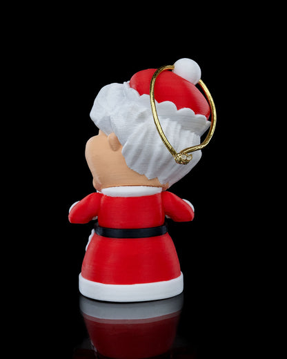 Mrs. Claus Ornament - Santa's Helper with Cookies & Milk