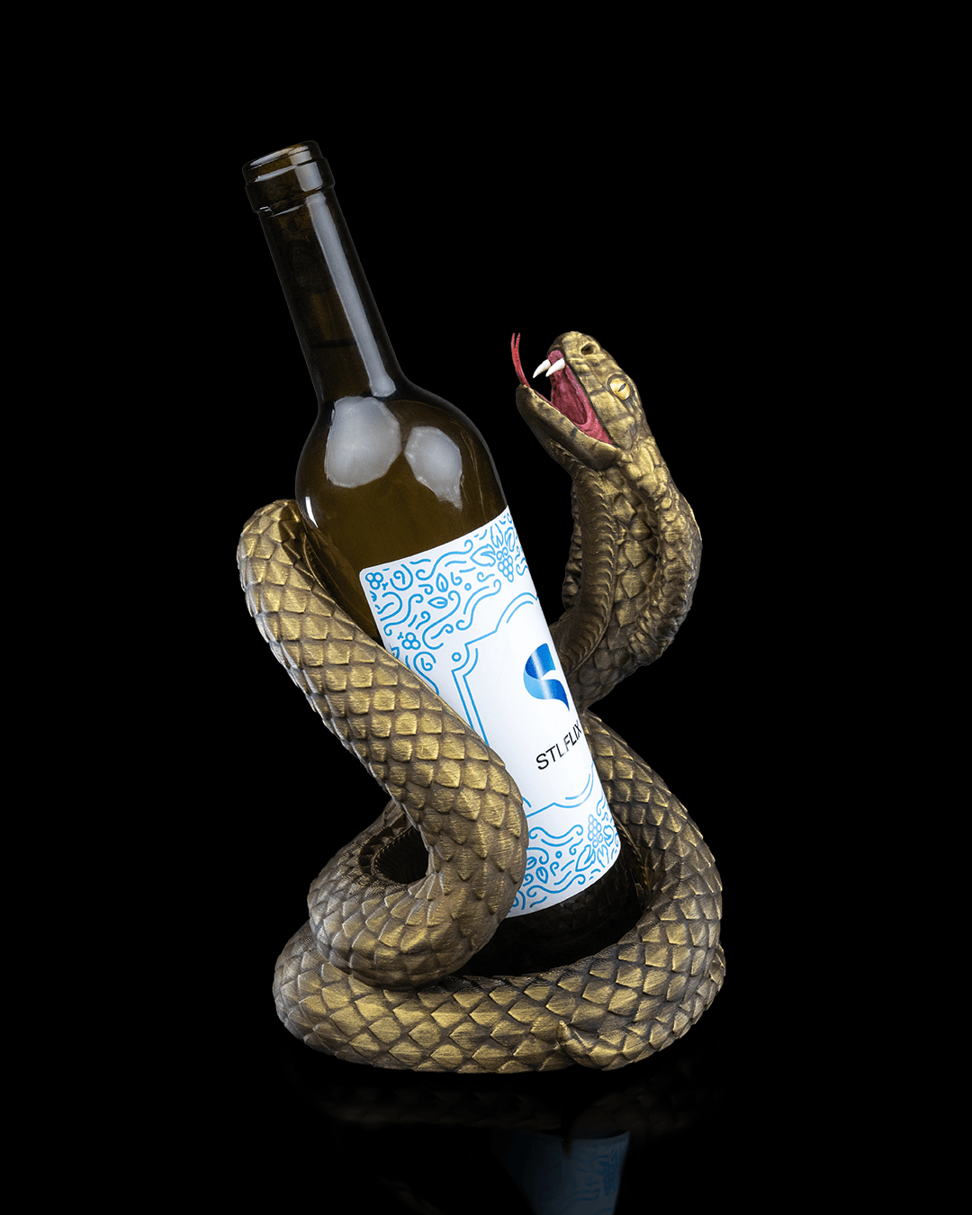Naja’s Embrace Wine Bottle Holder