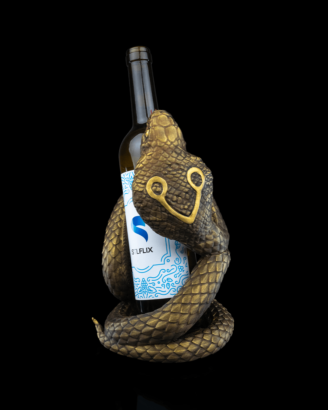 Naja’s Embrace Wine Bottle Holder