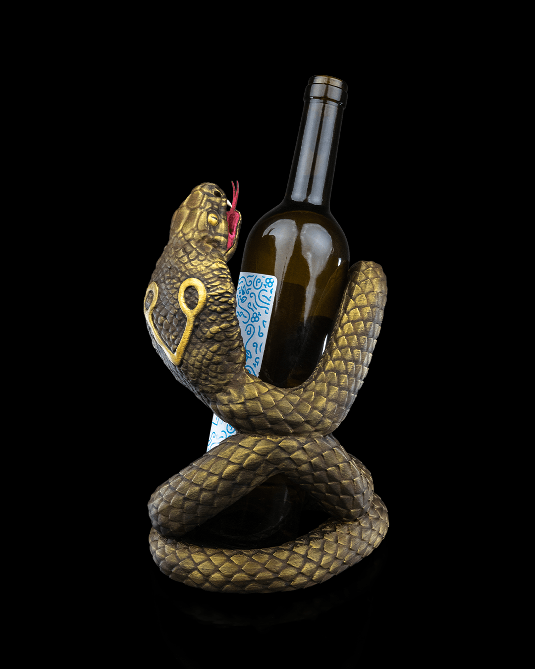 Naja’s Embrace Wine Bottle Holder