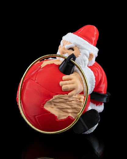 Naughty Claus Ornament by STLFlix - Fun Santa Christmas Ornament for a Playful Holiday Decor