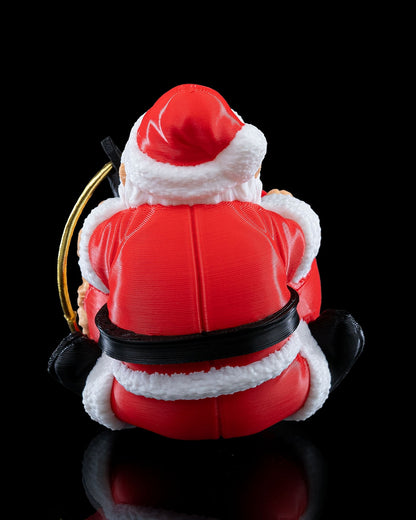 Naughty Claus Ornament by STLFlix - Fun Santa Christmas Ornament for a Playful Holiday Decor