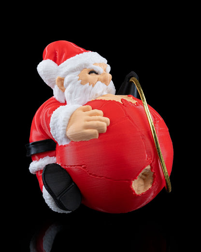 Naughty Claus Ornament by STLFlix - Fun Santa Christmas Ornament for a Playful Holiday Decor