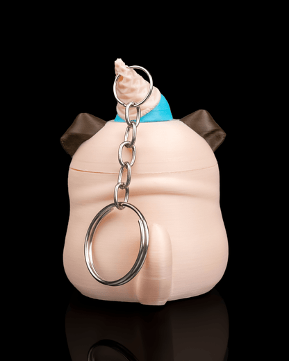 New Cone of Shame | Unbothered Pug Keychain