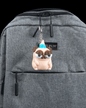 New Cone of Shame | Unbothered Pug Keychain
