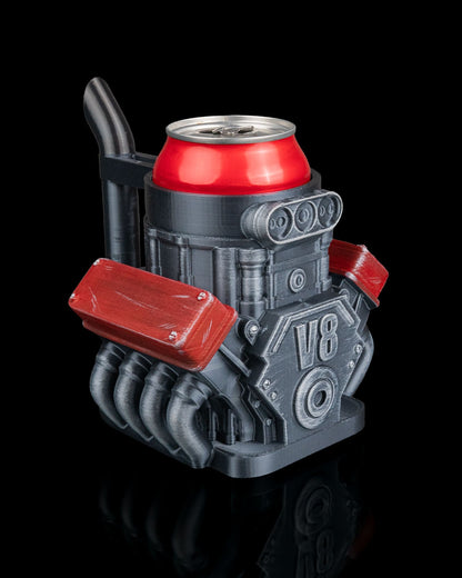 Octane Can Holder – V8 Engine Block Drink Sleeve