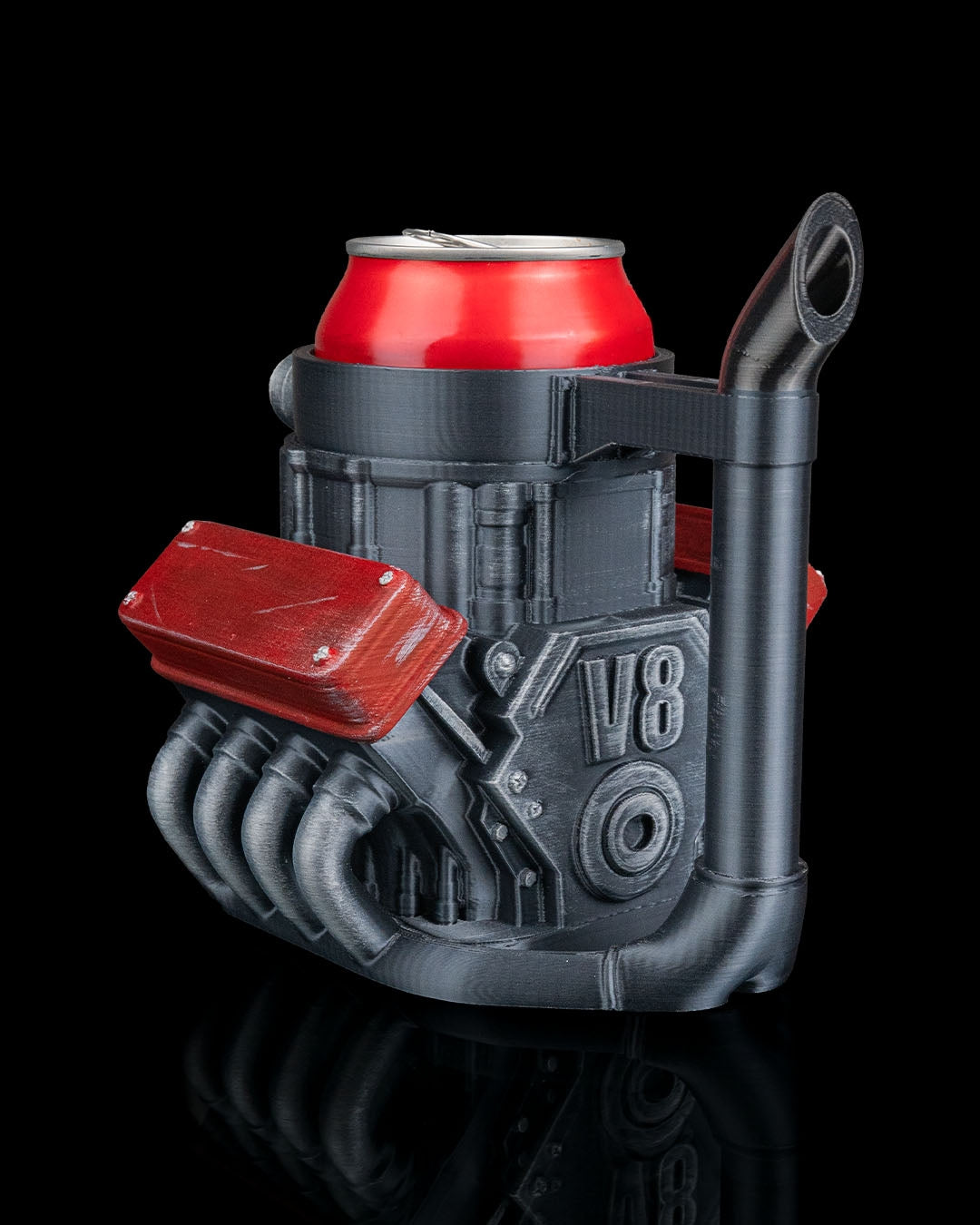 Octane Can Holder – V8 Engine Block Drink Sleeve