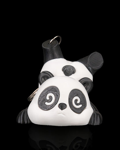 Pandown Upside-Down Panda Keychain