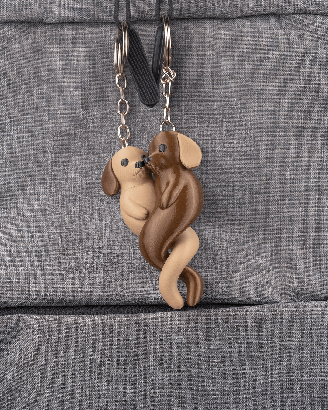 Paw Partners | Intertwined Puppy Pendant Set