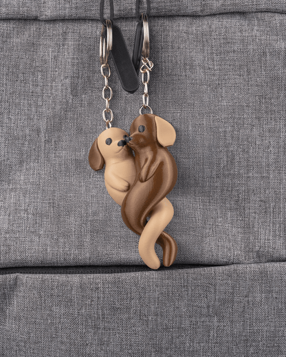 Paw Partners | Intertwined Puppy Pendant Set