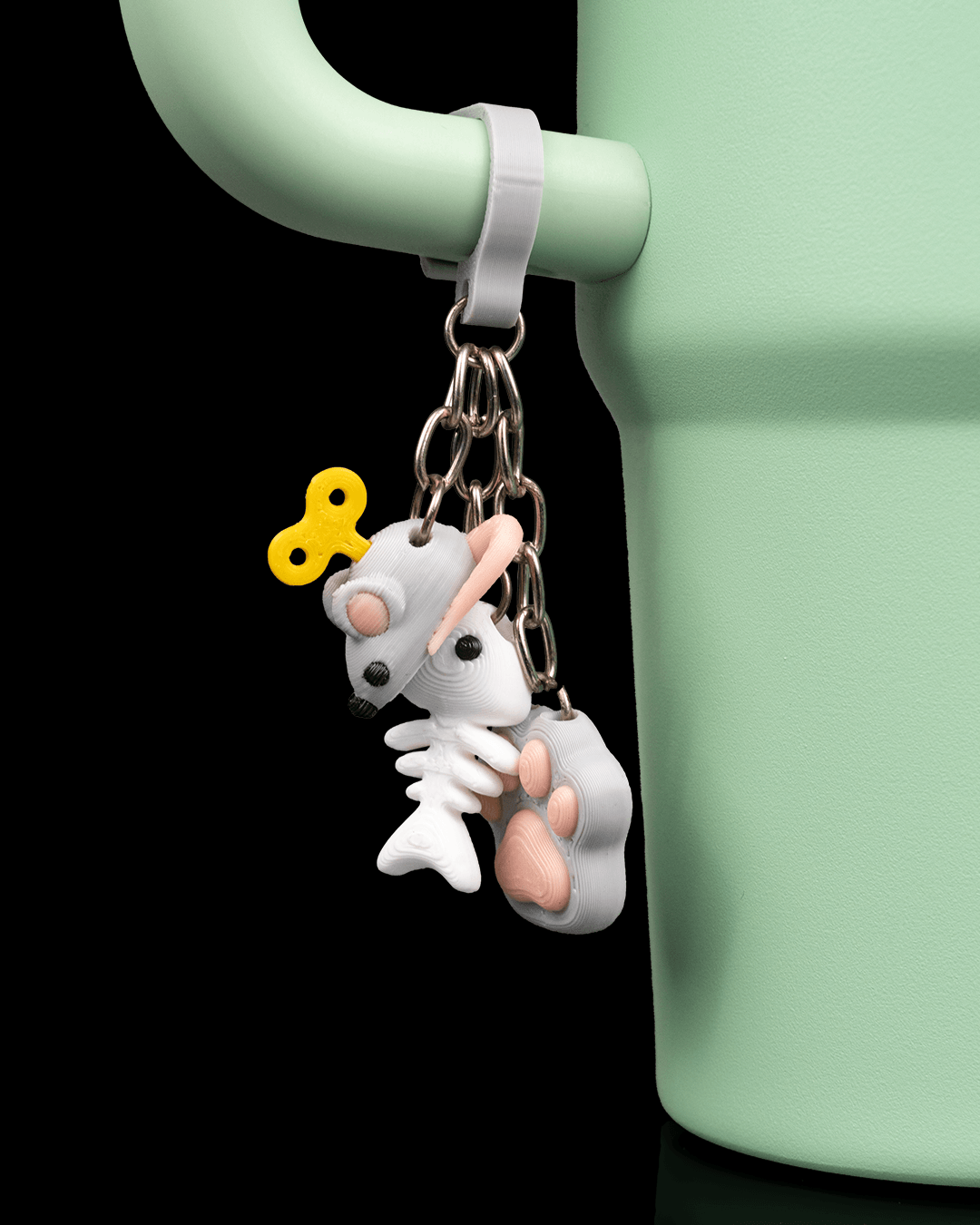 Pawsitively Hydrated Straw Topper & Cup Charm
