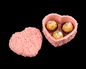 Petal Heart Container | Rose-Covered Heart Keepsake Box
