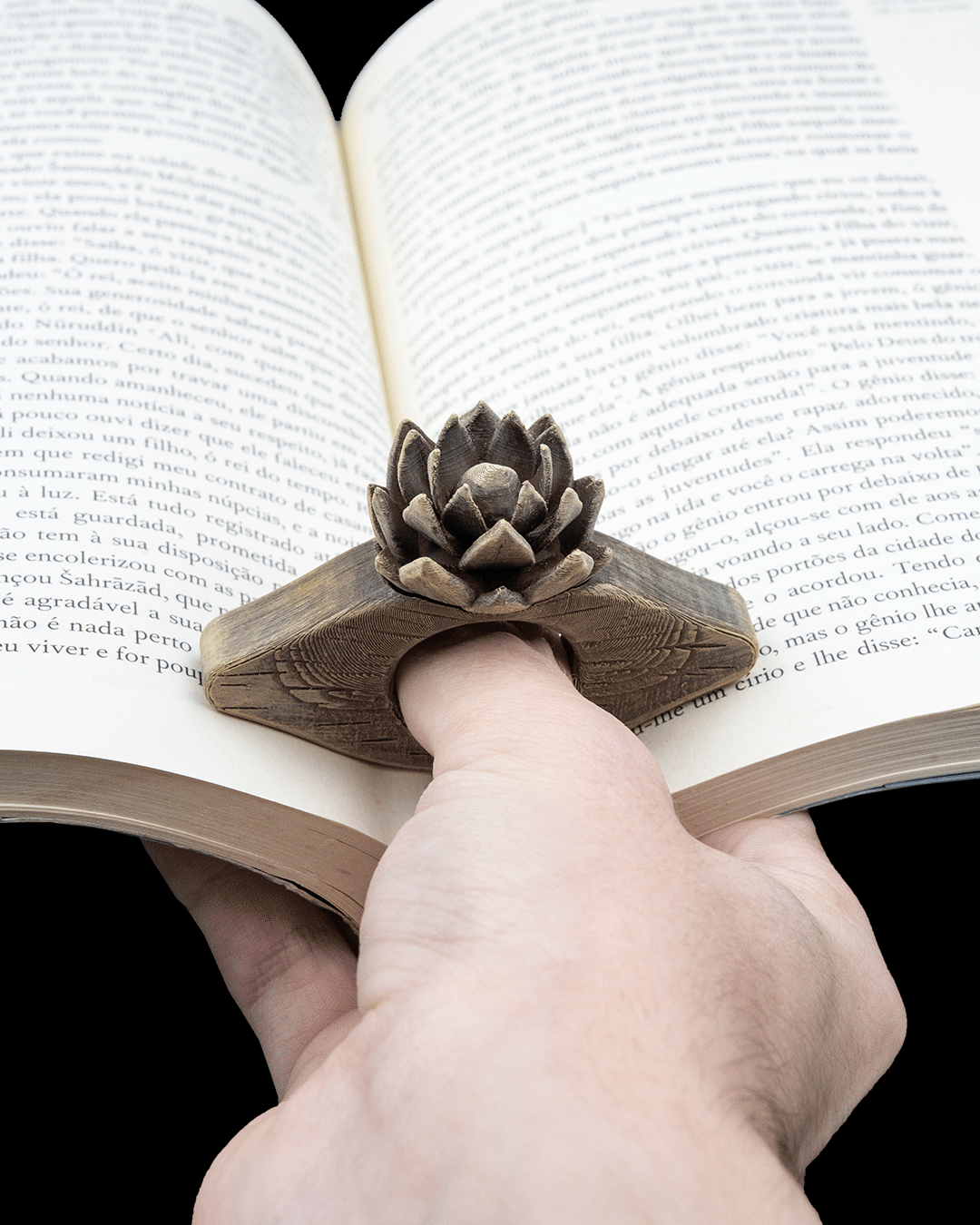 Mystic Page Holders – 3D Printed Thumb Rings in Fantasy-Inspired Designs
