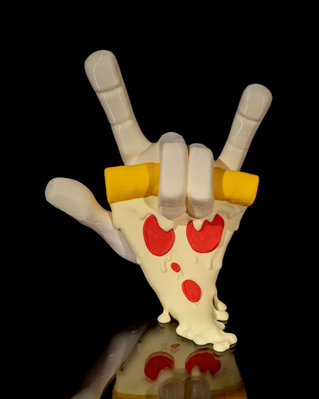 Pick ’n Eater Pizza Hands – 3D Printed Pizza Sculptures (3 Styles) POD
