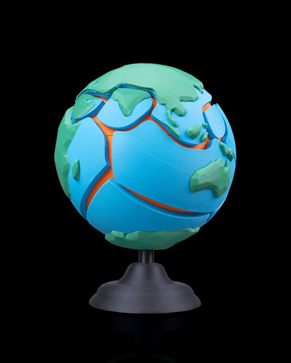 Planet Puzzle | Magnetic Tectonic Plate Earth Model