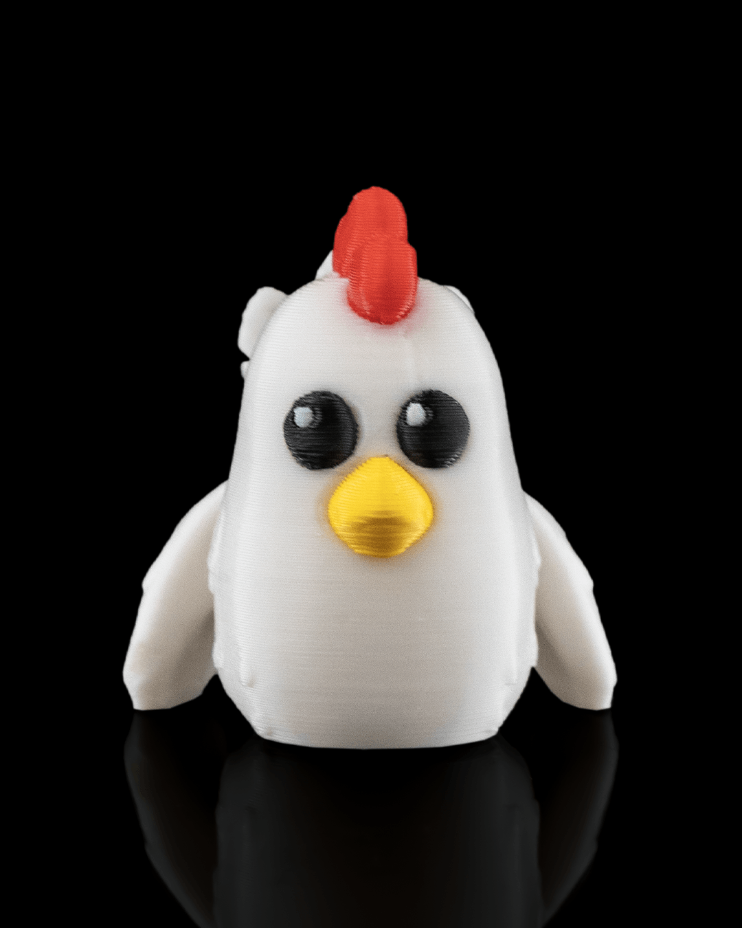 3D-Printed Polly the Chicken by STLFlix – Farmhouse Decor & Collectible Animal Figurine