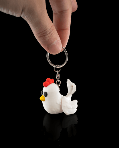 3D-Printed Polly the Chicken by STLFlix – Farmhouse Decor & Collectible Animal Figurine