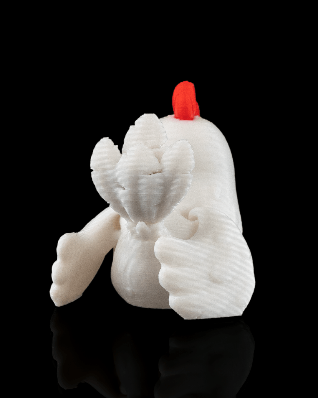 3D-Printed Polly the Chicken by STLFlix – Farmhouse Decor & Collectible Animal Figurine