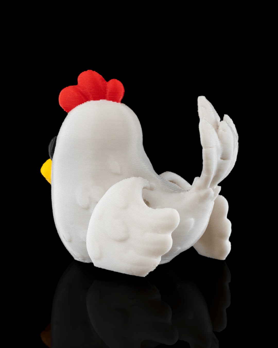 3D-Printed Polly the Chicken by STLFlix – Farmhouse Decor & Collectible Animal Figurine