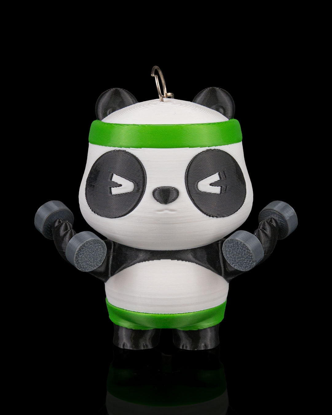 Pumpanda Workout Panda Keychain