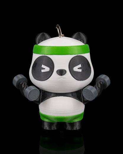 Pumpanda Workout Panda Keychain