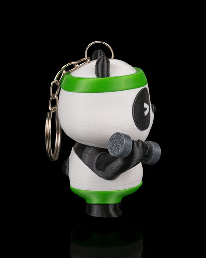 Pumpanda Workout Panda Keychain