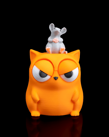 Rat Problem | Unbothered Cat Keychain