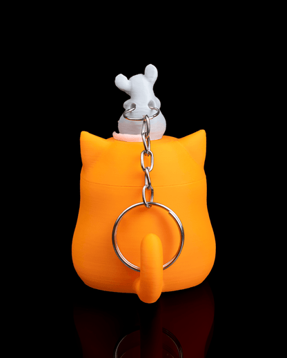 Rat Problem | Unbothered Cat Keychain