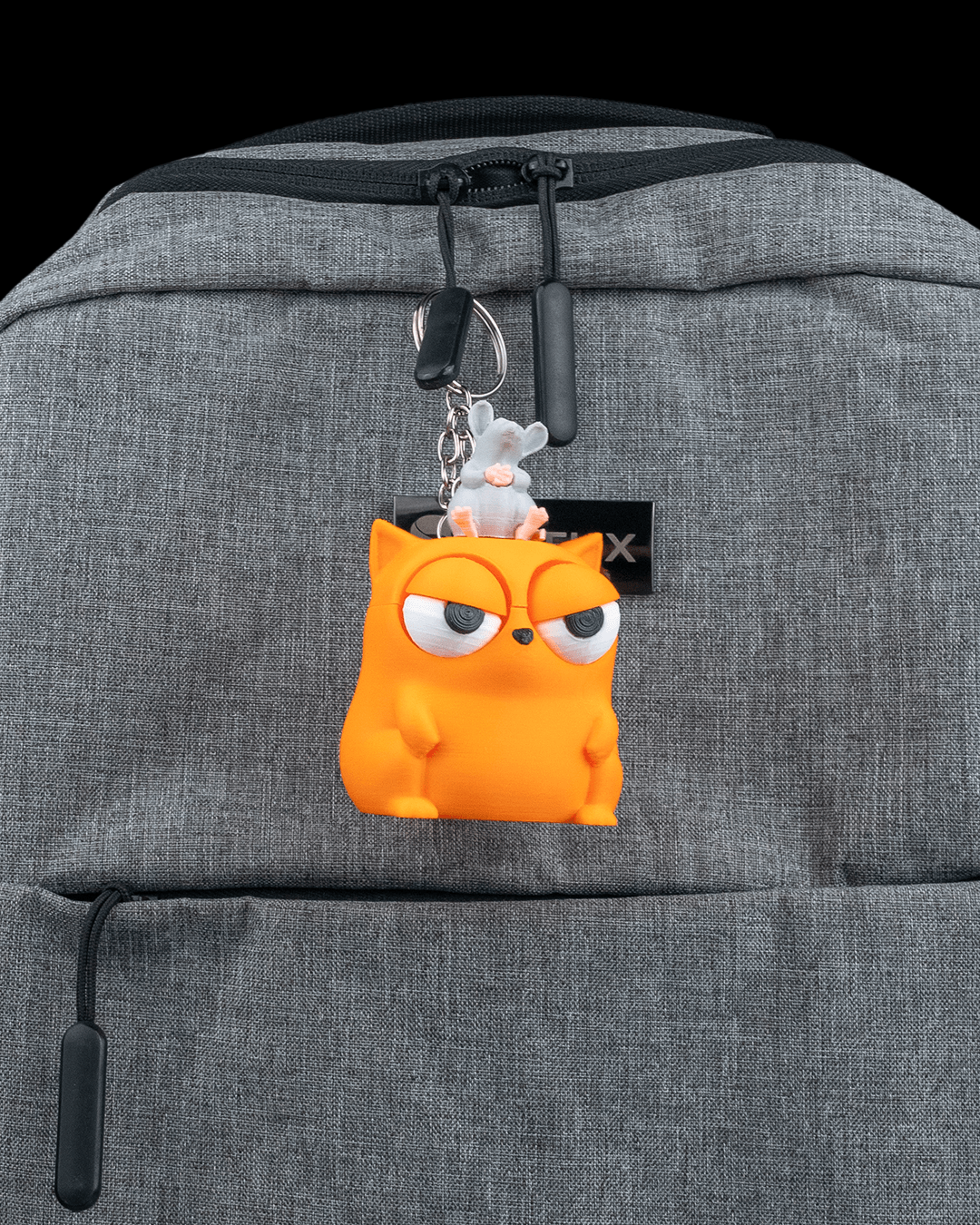 Rat Problem | Unbothered Cat Keychain