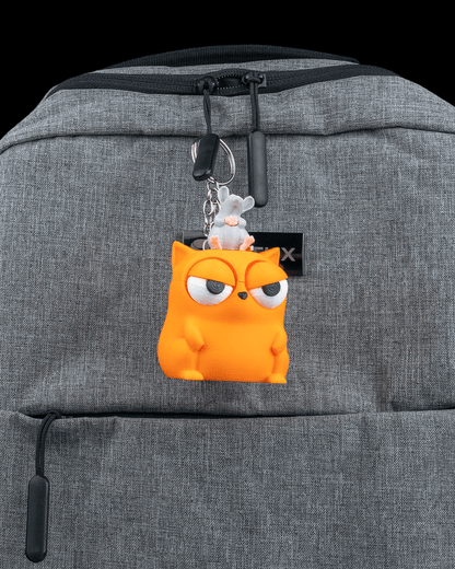 Rat Problem | Unbothered Cat Keychain
