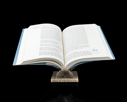 Rest in Grace Book Stand – White Rock Finish | 3D Printed Bird Wing Display Stand