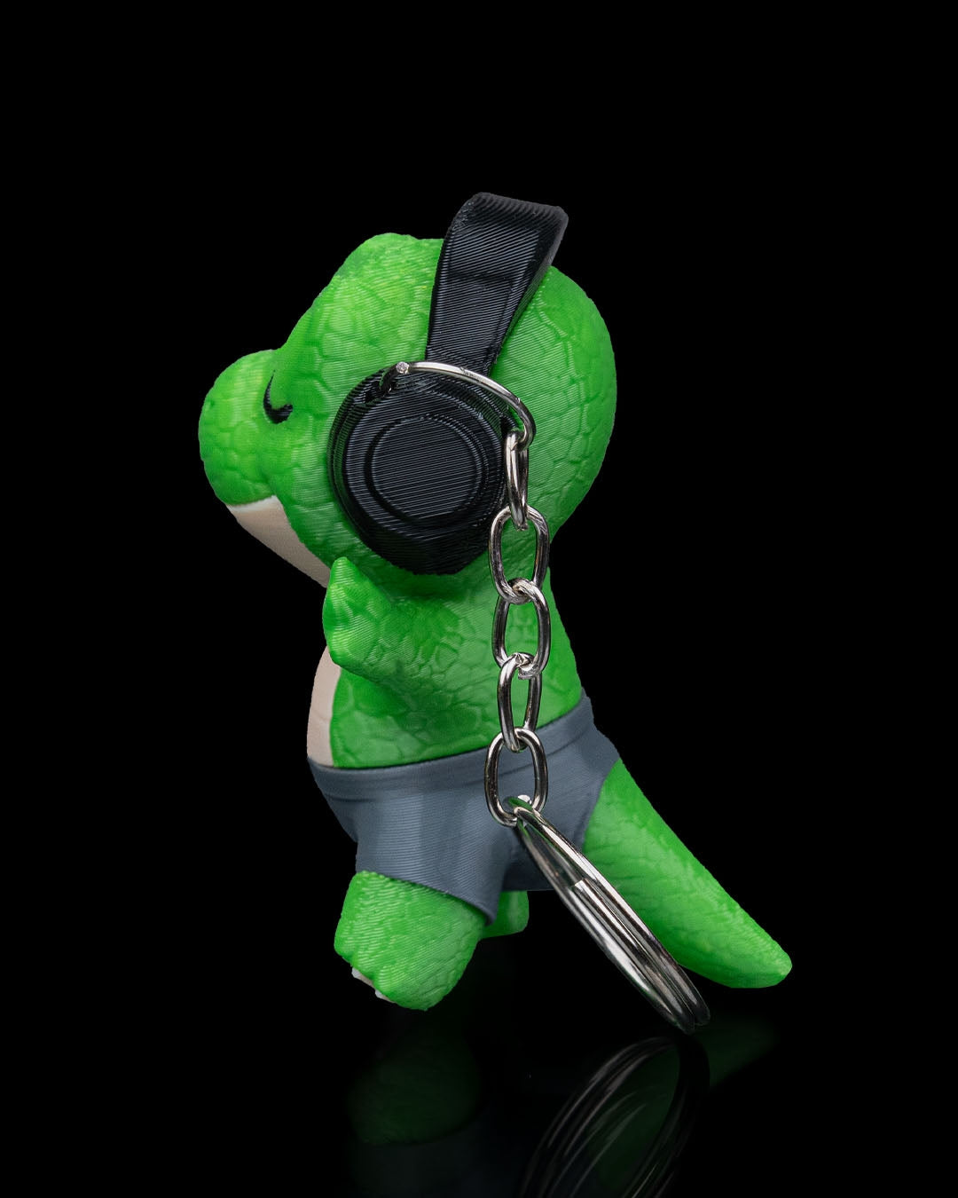 Rock n Rawr – Music-Loving Dino Keychain