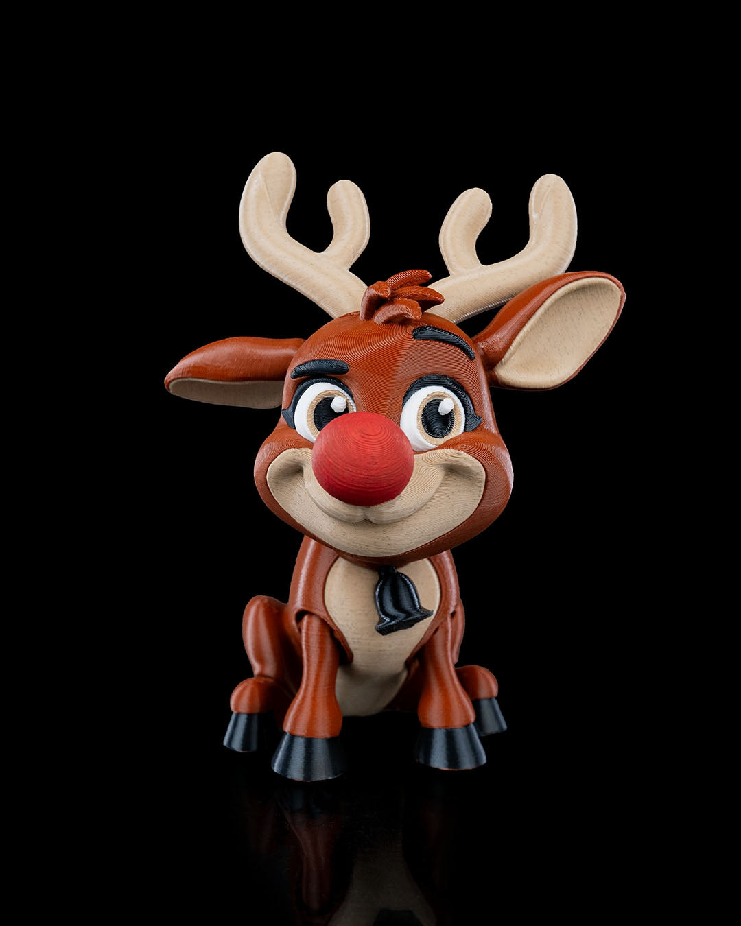 Rudolph, The Poseable Reindeer Ornament - Festive Christmas Decoration