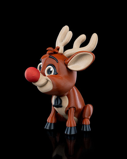 Rudolph, The Poseable Reindeer Ornament - Festive Christmas Decoration