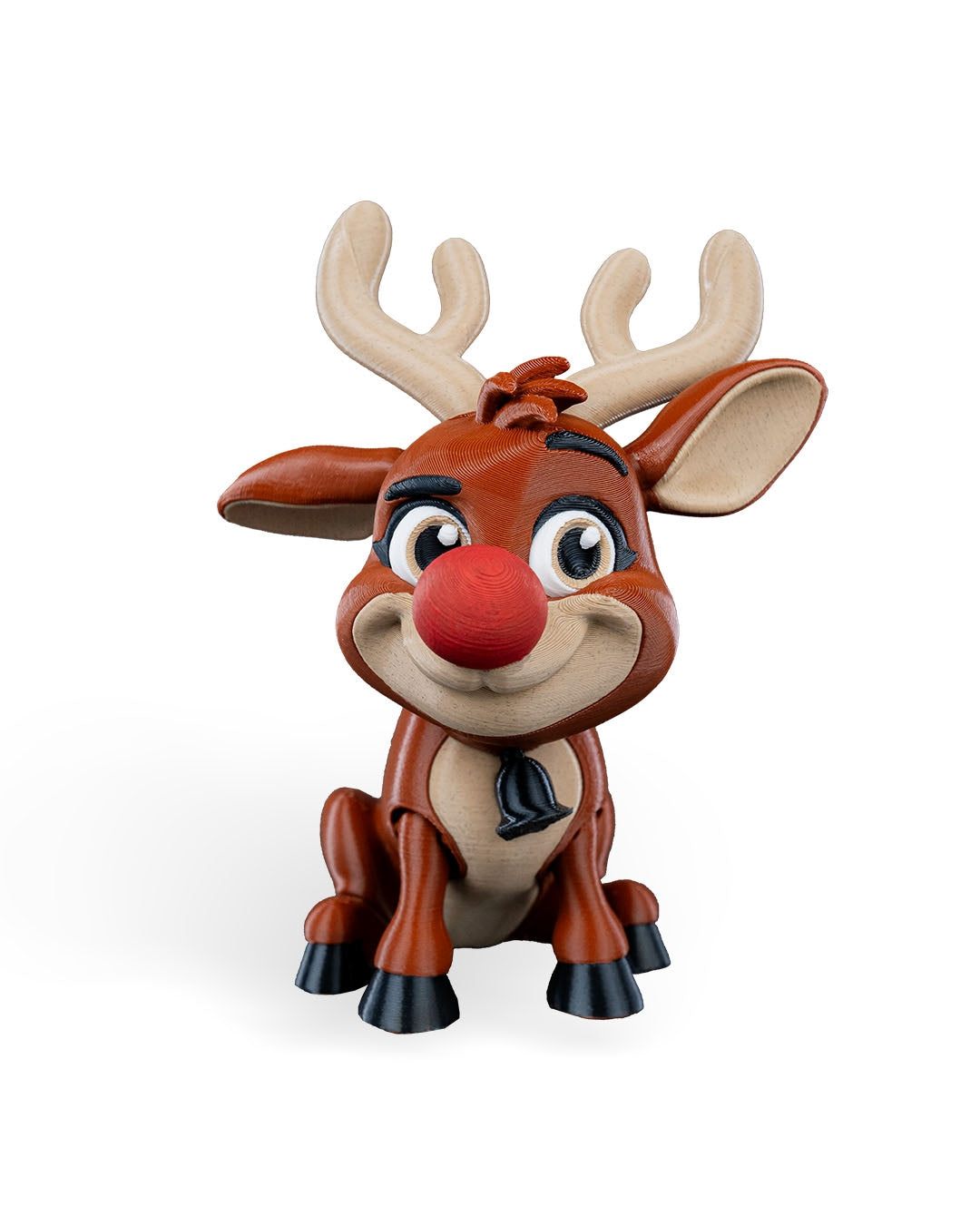 Rudolph, The Poseable Reindeer Ornament - Festive Christmas Decoration