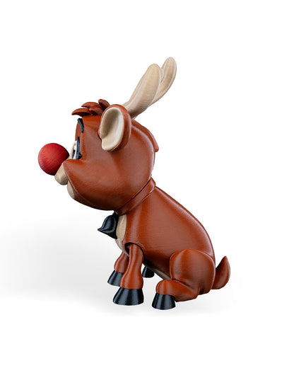 Rudolph, The Poseable Reindeer Ornament - Festive Christmas Decoration