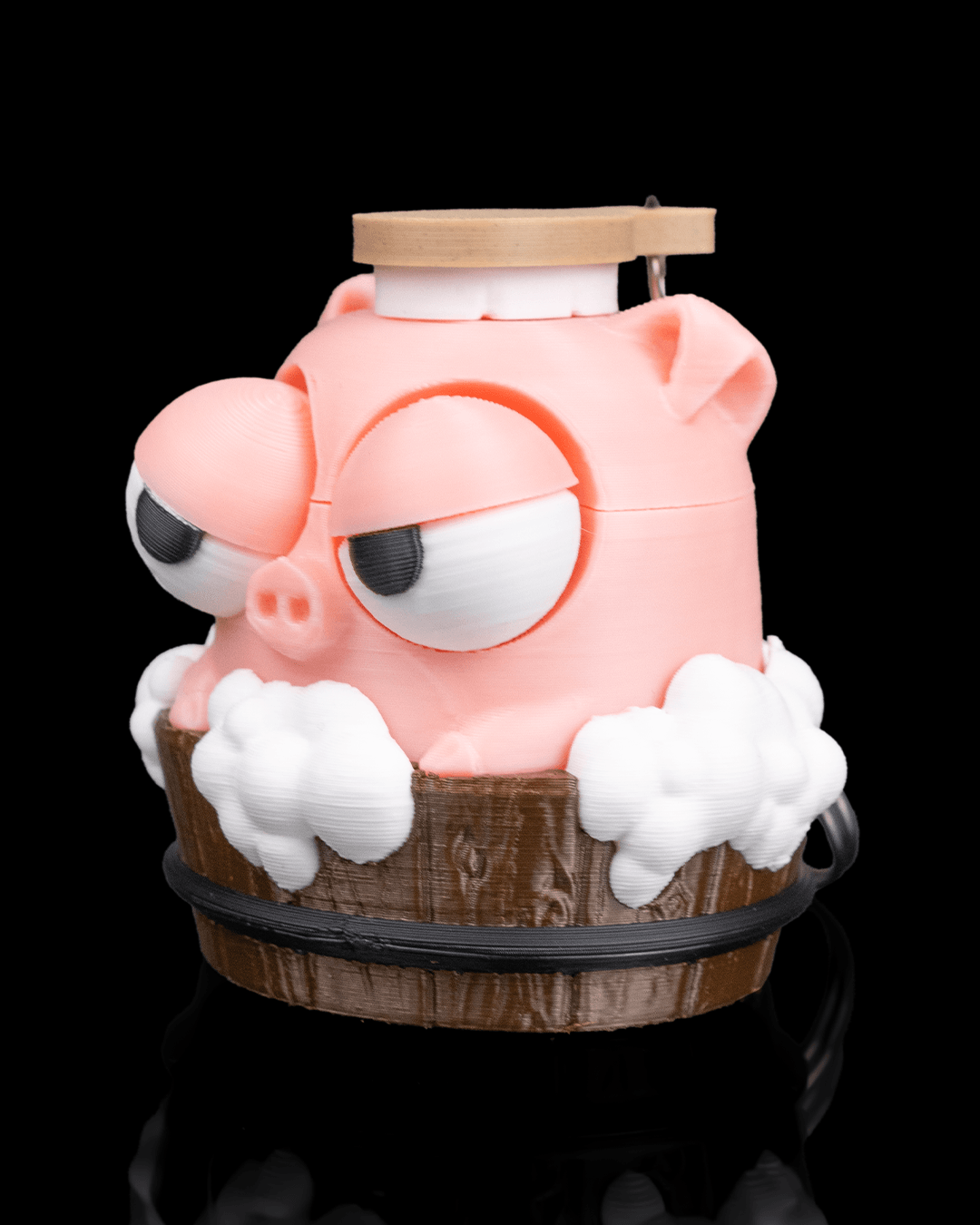 Scrub Me Not | Unbothered Pig Keychain