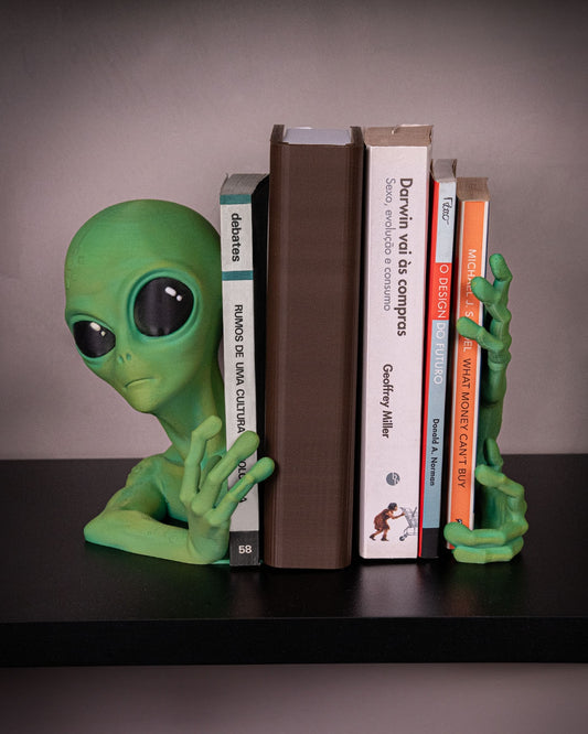 Shelf Invader Bookends